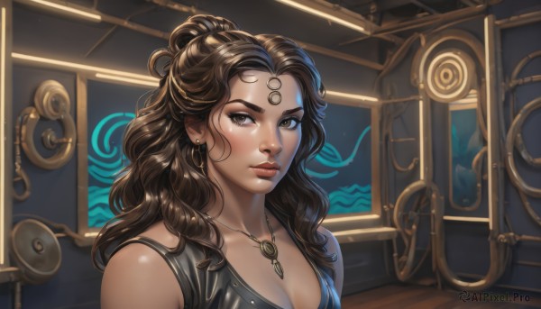 The serene presence of a female in a breathtaking dynamic scene