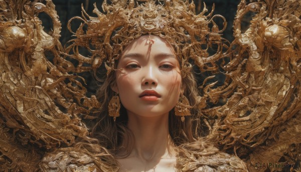 A striking dynamic scene featuring the elegance of a female
