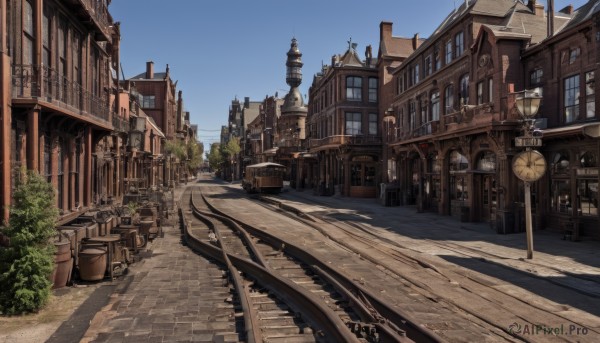 A dynamic view of a street in day