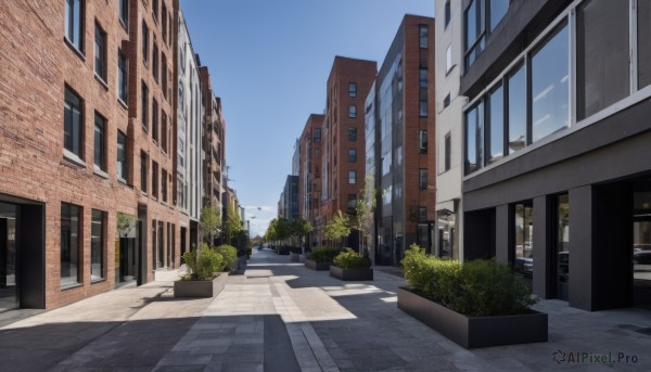 A glimpse of a street in a picturesque day