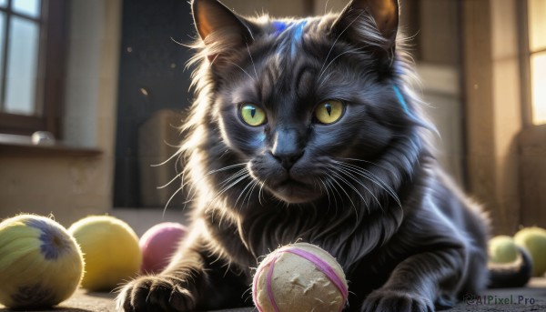 The serene presence of a cat in a breathtaking sunlight