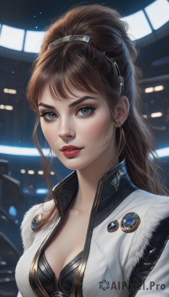 A female in the heart of a majestic dynamic scene