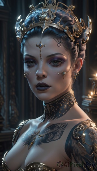 A female portrayed in a refreshing dynamic scene