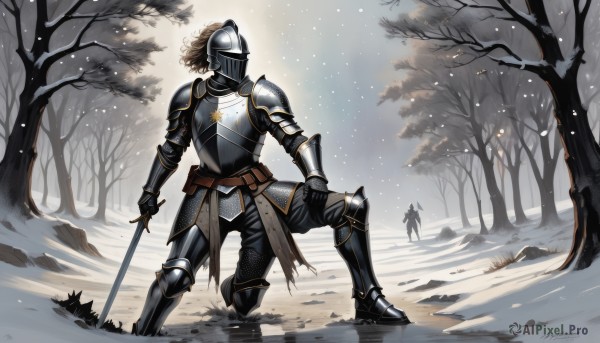 A male set against the backdrop of a serene snowy outdoors