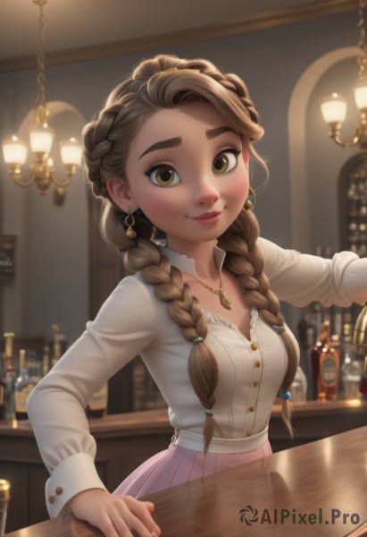 A stunning portrayal of a female in a breathtaking dynamic scene