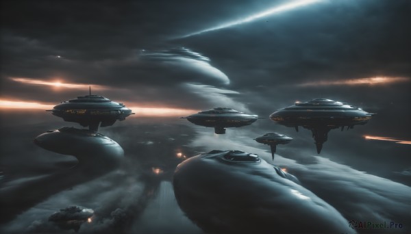 The allure of a spacecraft in a inviting scenery