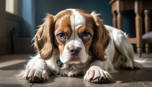 A dog in the heart of a beautiful sunlight