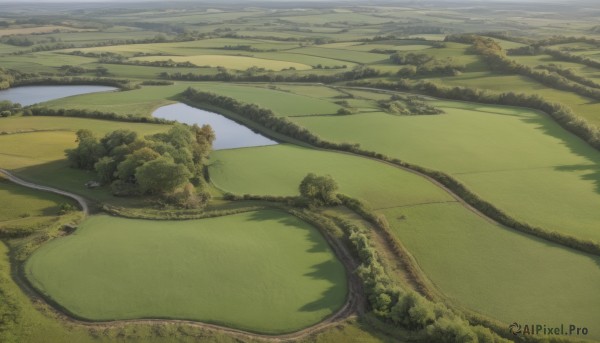 The serene presence of a landscape in a peaceful day