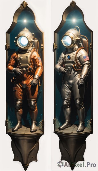 A astronaut in the heart of a majestic dynamic scene