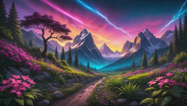 Image of a landscape in a vibrant outdoors
