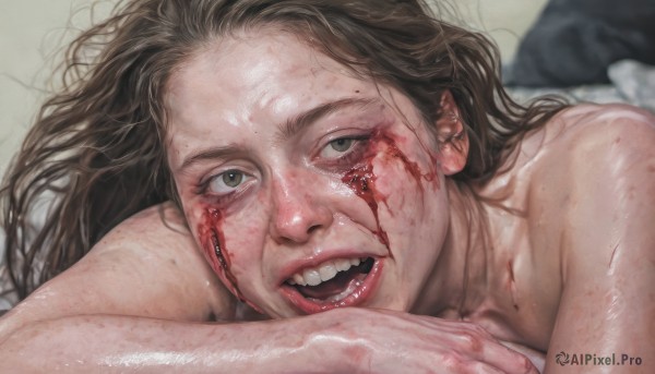 A graceful view of a female in dynamic scene