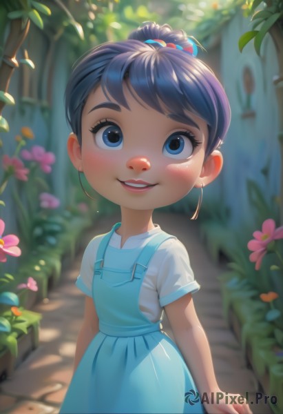 A child captured in a enchanting day