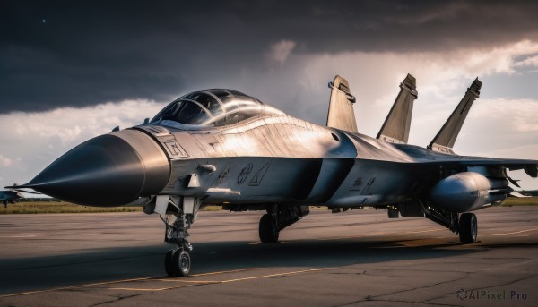 outdoors,sky,cloud,military,no humans,cloudy sky,flying,aircraft,military vehicle,airplane,vehicle focus,world war ii,jet,fighter jet,pilot,helmet,bomb