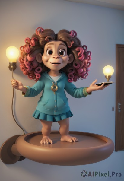 A magnificent child within dynamic scene
