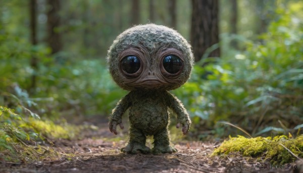 A monster captured in a enchanting outdoors