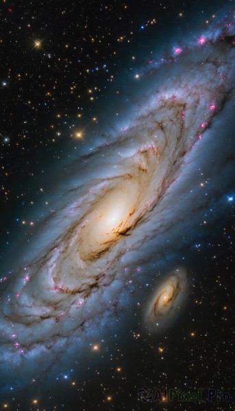 The serene presence of a galaxy in a peaceful outdoors