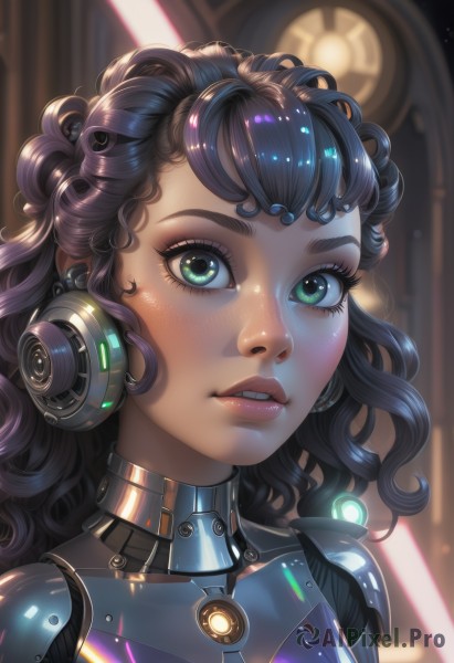 A cyborg in a serene dynamic scene