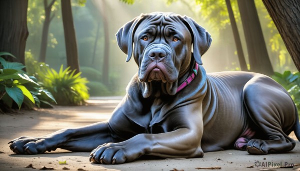 The allure of a dog in a majestic day