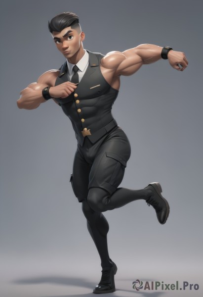 A peaceful image of a male in dynamic scene