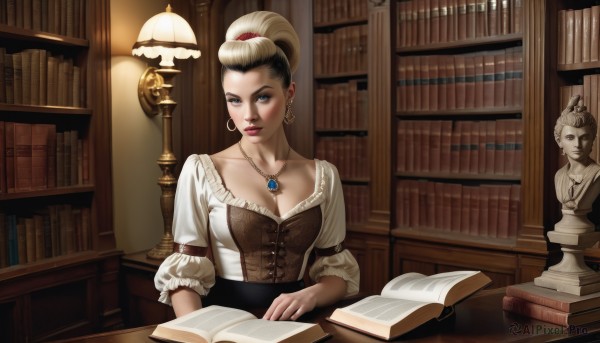 The allure of a female in a majestic dynamic scene