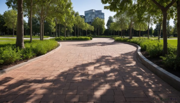 A street set against the backdrop of a captivating day