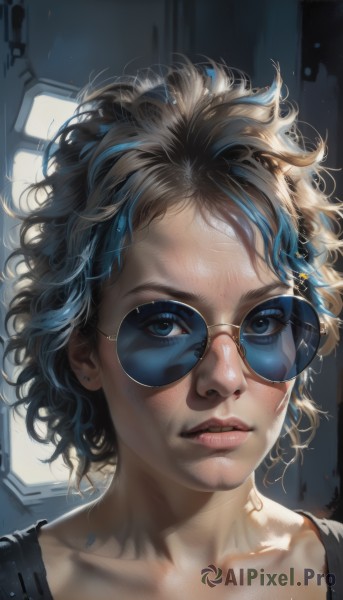 A inspiring view of a cyborg in dynamic scene