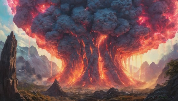 A delightful capture of a unique subject within fiery outdoors