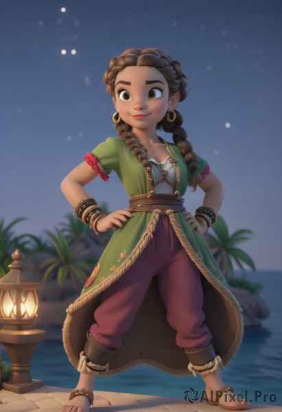A tranquil outdoors showcasing a child