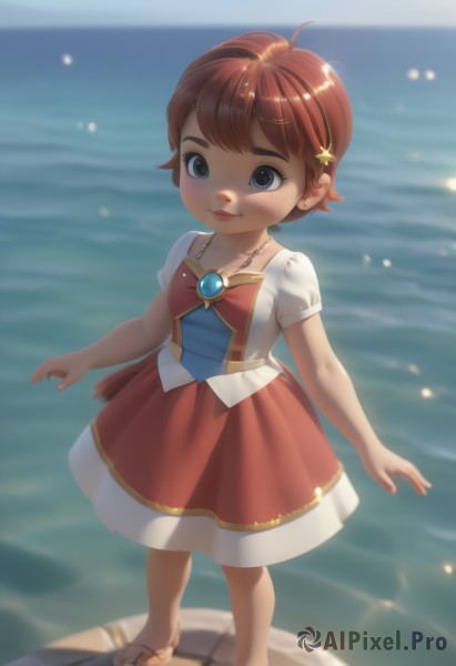 A glimpse of a child in a picturesque day