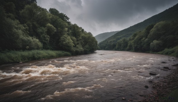 outdoors,sky,day,cloud,water,tree,no humans,ocean,beach,cloudy sky,grass,nature,scenery,forest,rock,mountain,river,waves,landscape,shore,sand,grey sky,overcast