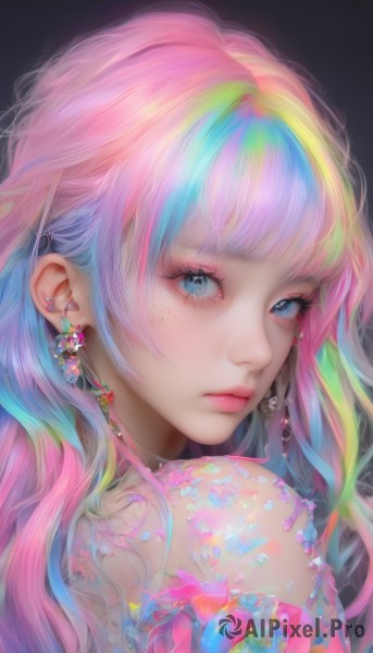 A idyllic female within a beautiful dynamic scene