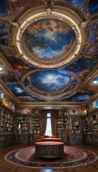 A indoors portrayed in a refreshing scenery