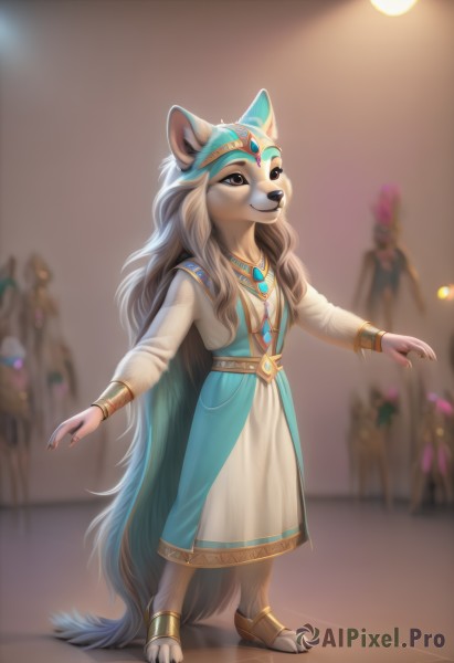 A female captured in a dynamic dynamic scene
