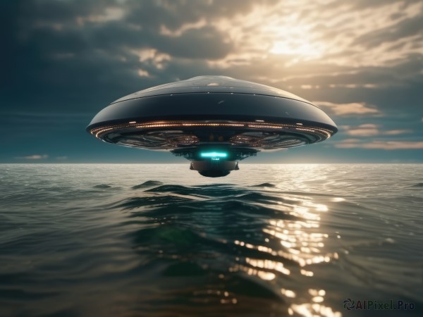 A ethereal day featuring a spacecraft