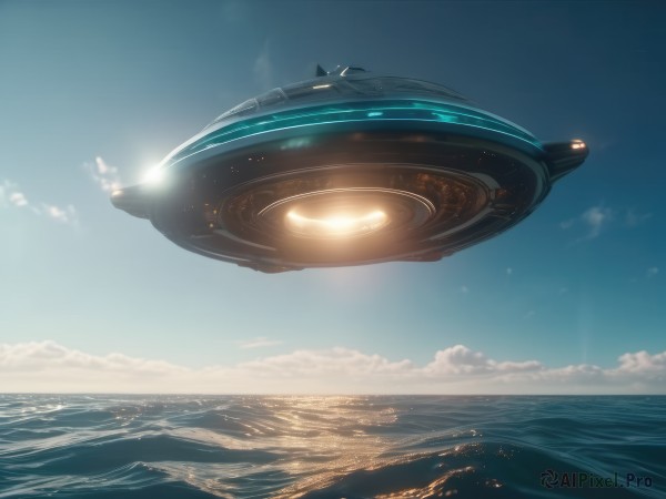 A graceful spacecraft captured in day