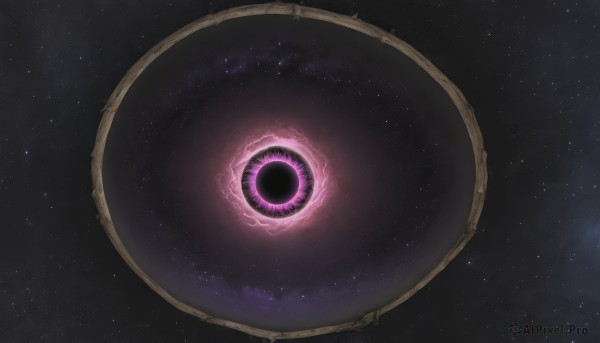 A unique view of a galaxy in scenery