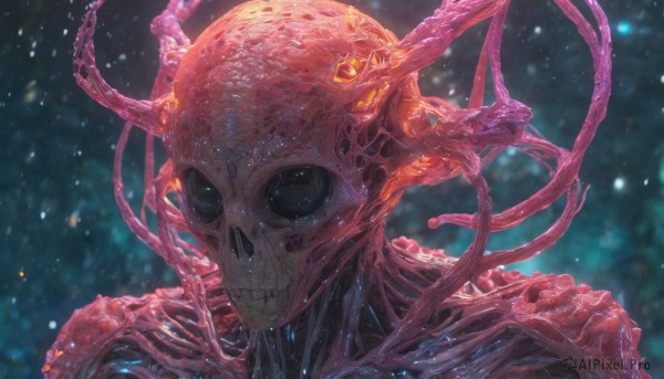 A glimpse of a monster in a ethereal dynamic scene