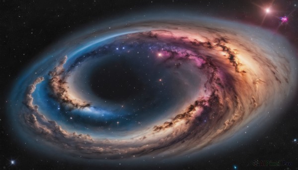 The beauty of a galaxy set in a enchanting outdoors