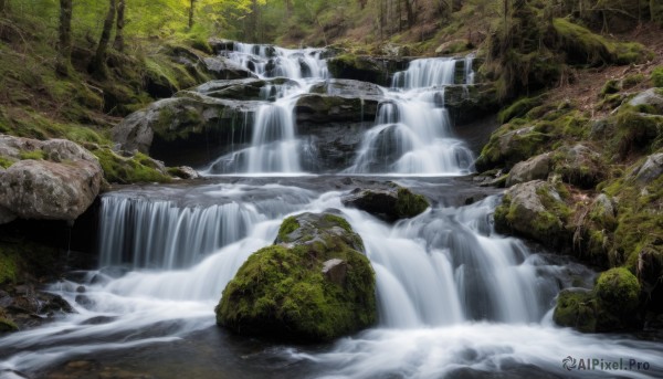 outdoors,water,tree,no humans,nature,scenery,forest,rock,river,waterfall,moss,stream,day,landscape