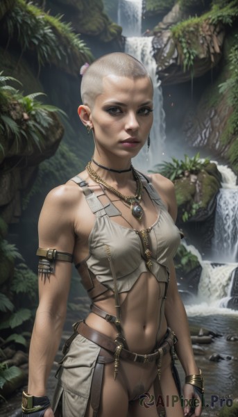 An iconic female framed by a bold outdoors