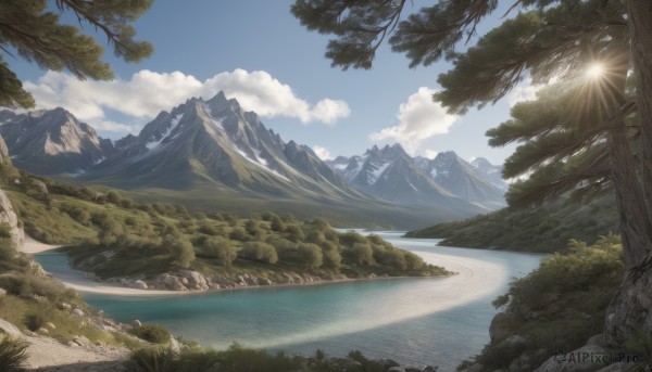 A delightful capture of a landscape within day