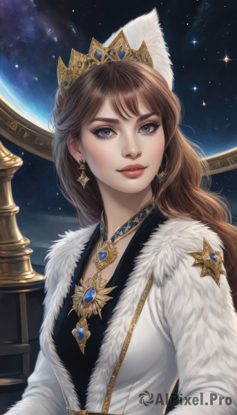 The allure of a female in a majestic dynamic scene