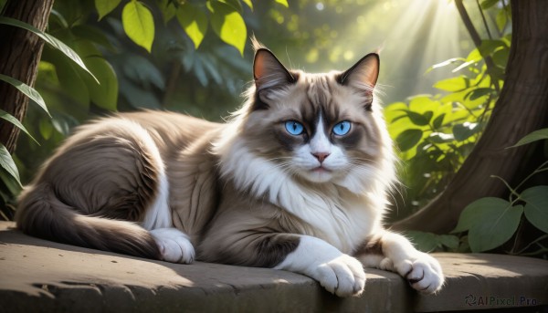 A glimpse of a cat in a ethereal day