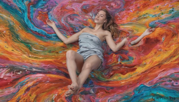 A refreshing image of a female in dynamic scene