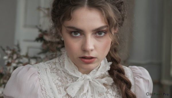 A stunning portrayal of a female in a breathtaking dynamic scene