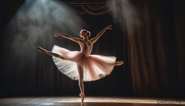 A female in a tranquil dynamic scene