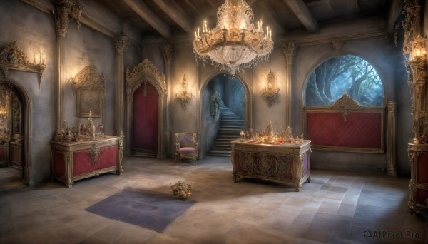 A breathtaking view of a indoors in scenery