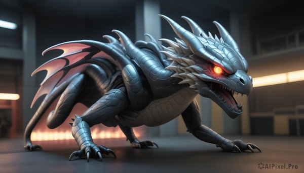 The wonder of a monster in a bold dynamic scene