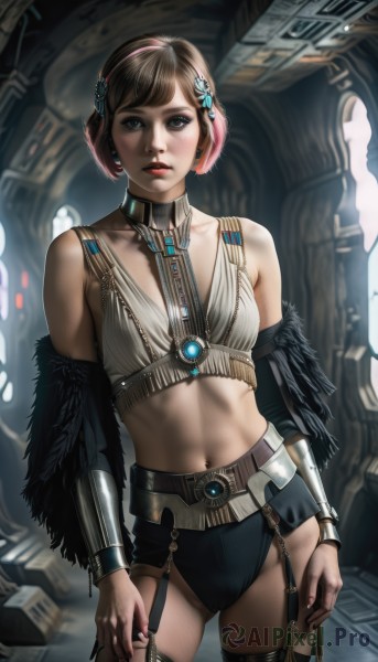 Dynamic scene brought to life with a captivating female