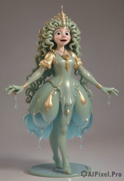 A ethereal dynamic scene featuring a female